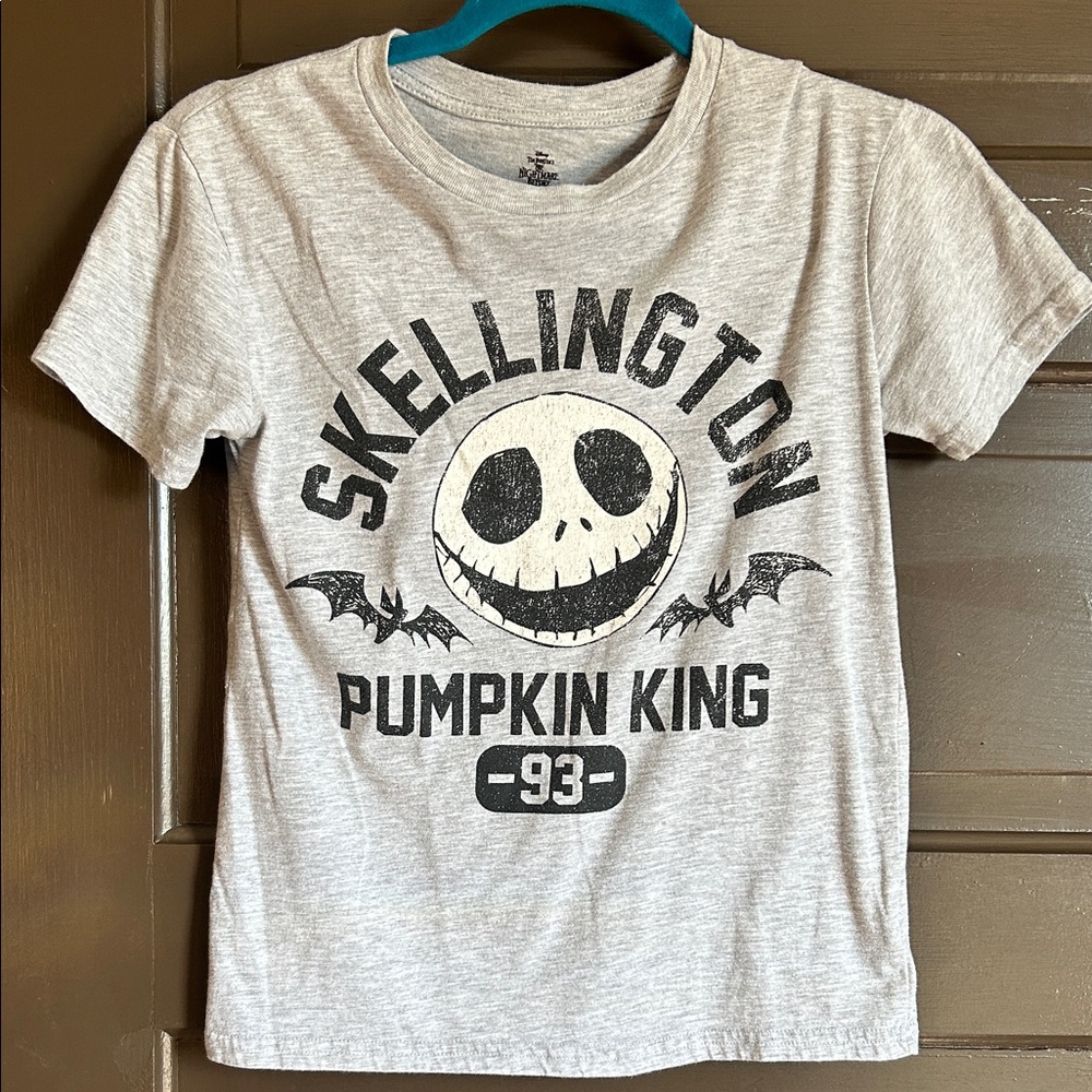 Kids' Gray Pumpkin King Graphic Tee